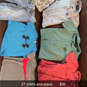 Under Armour Teal and Black Kids T-Shirt